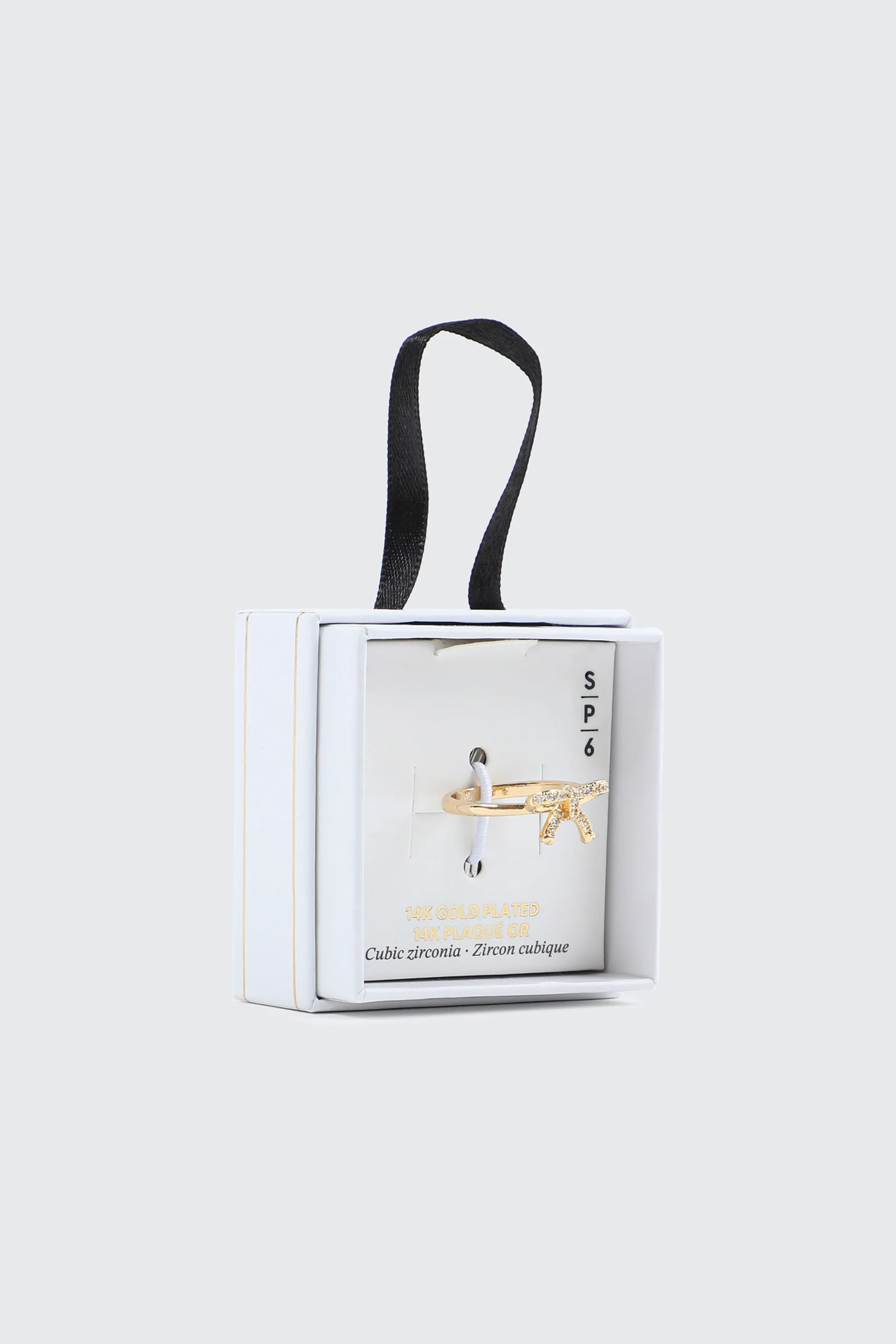 14K Gold Plated Bow Ring - Image 3