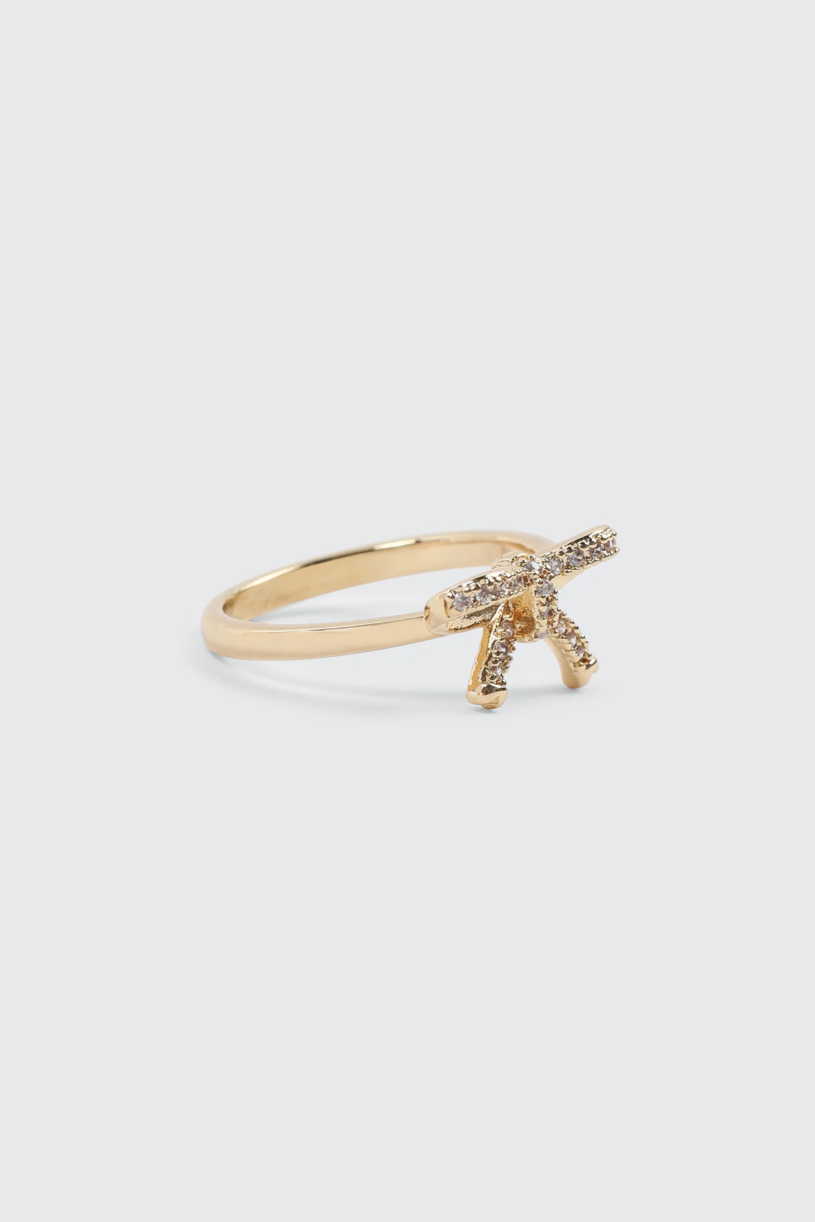 14K Gold Plated Bow Ring - Image 4