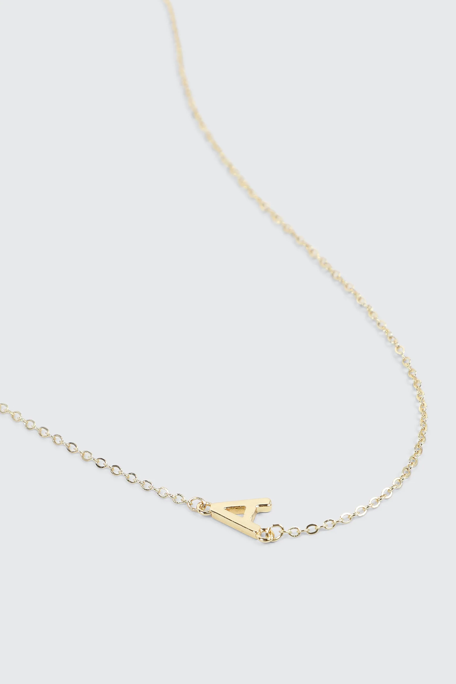 14K Gold Plated Initial A Necklace - Image 3