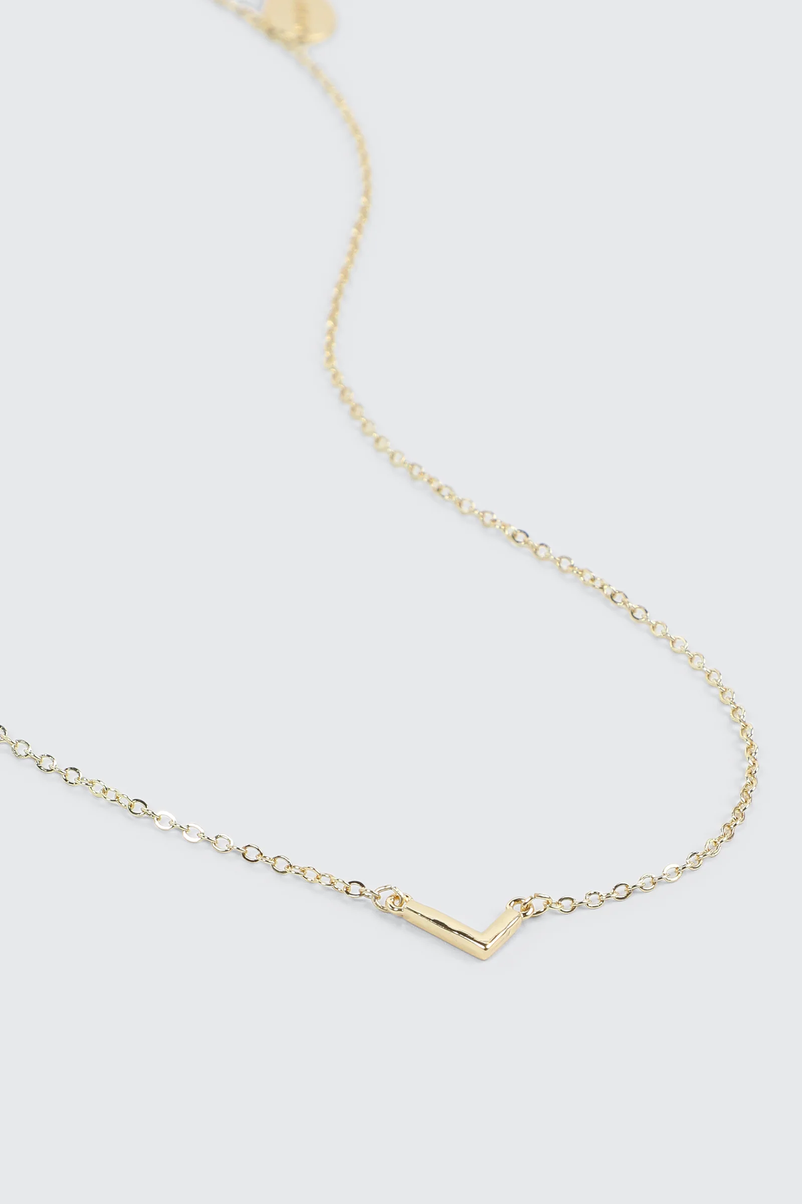 14K Gold Plated Initial L Necklace - Image 3