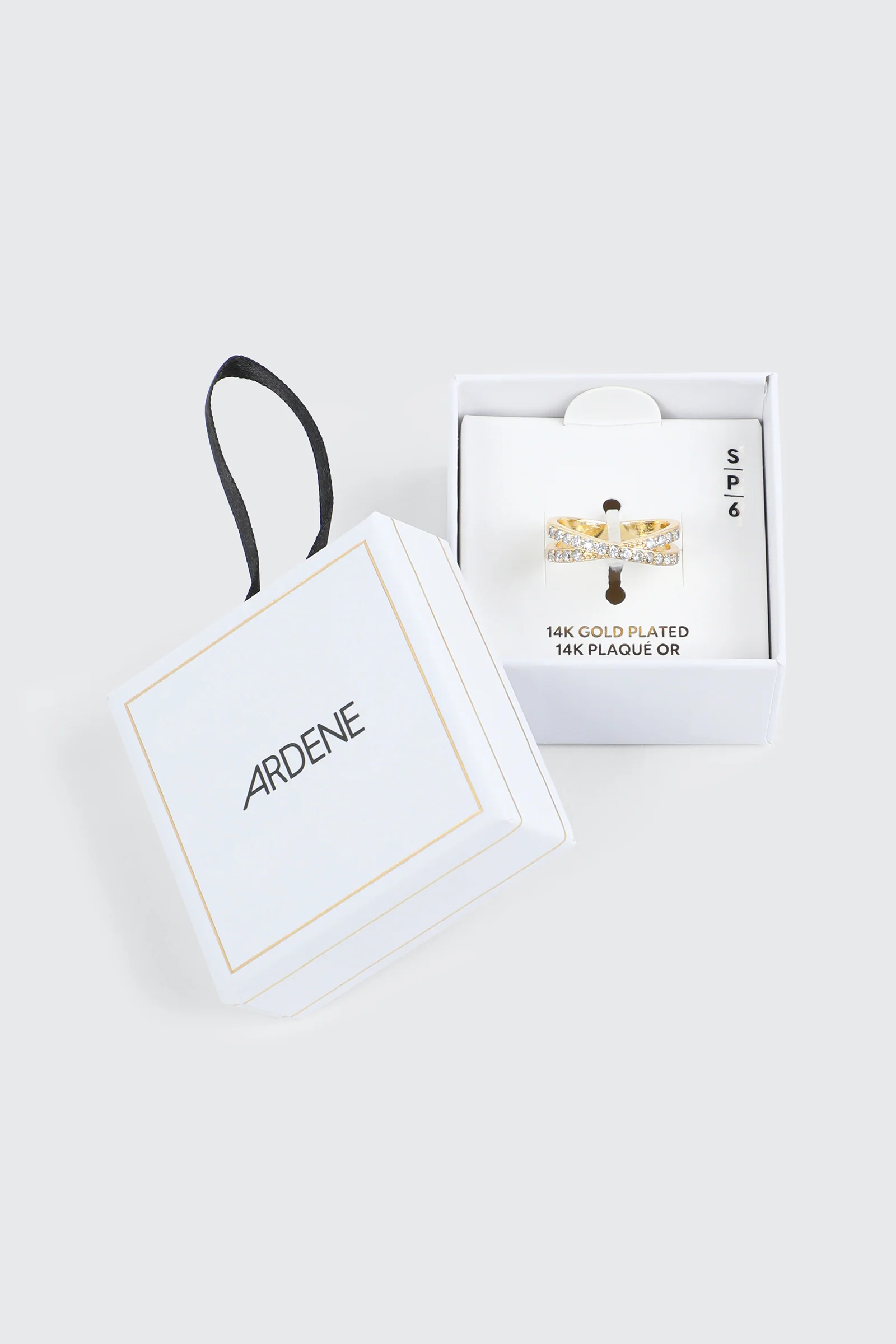 14K Gold Plated X Ring - Image 3