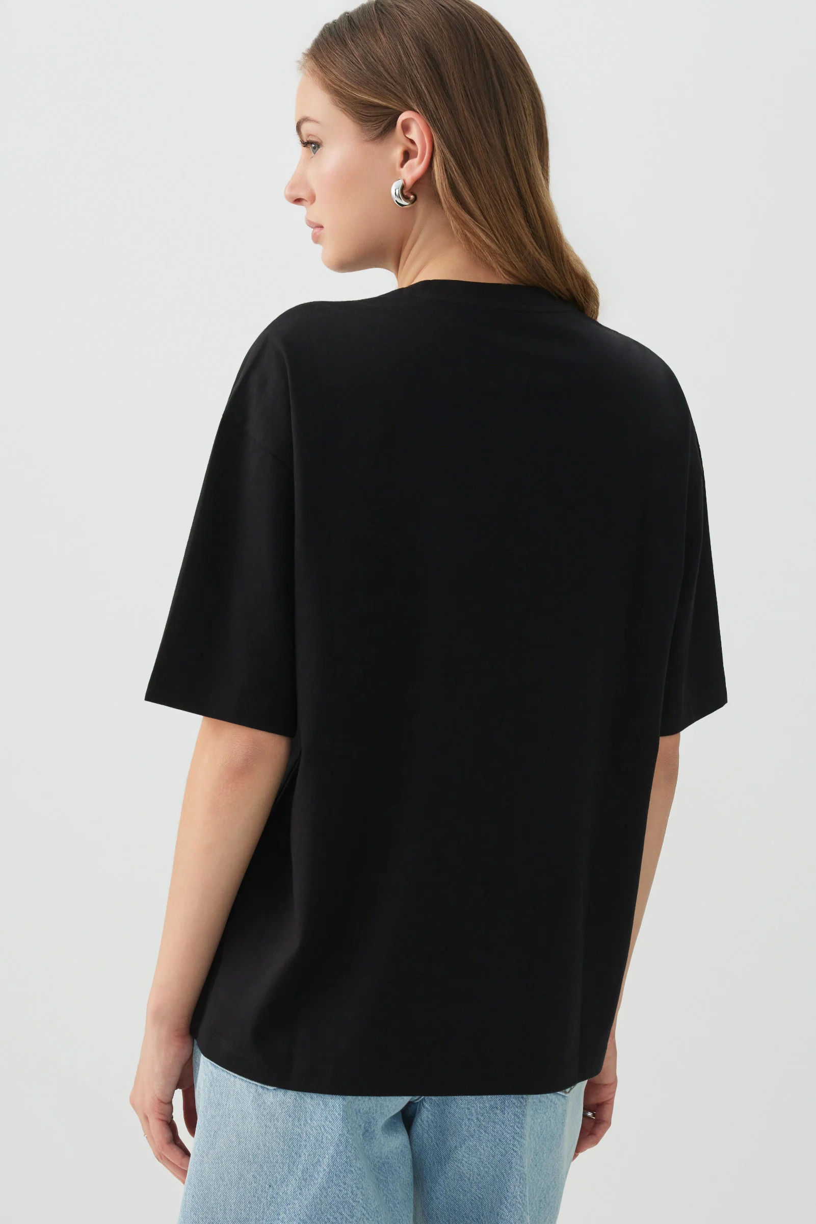Basic Oversized Short Sleeve T-Shirt - Image 4