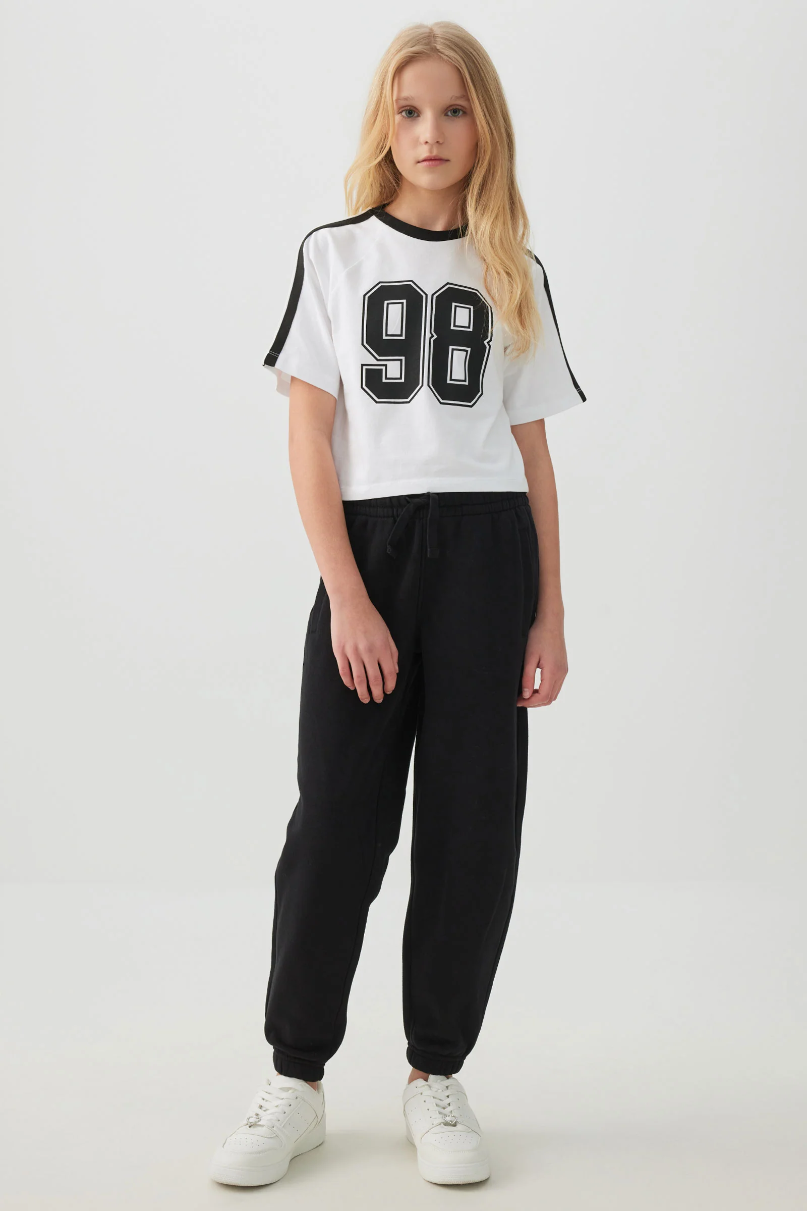 Contrast Stripe Boxy T-Shirt - Image 3