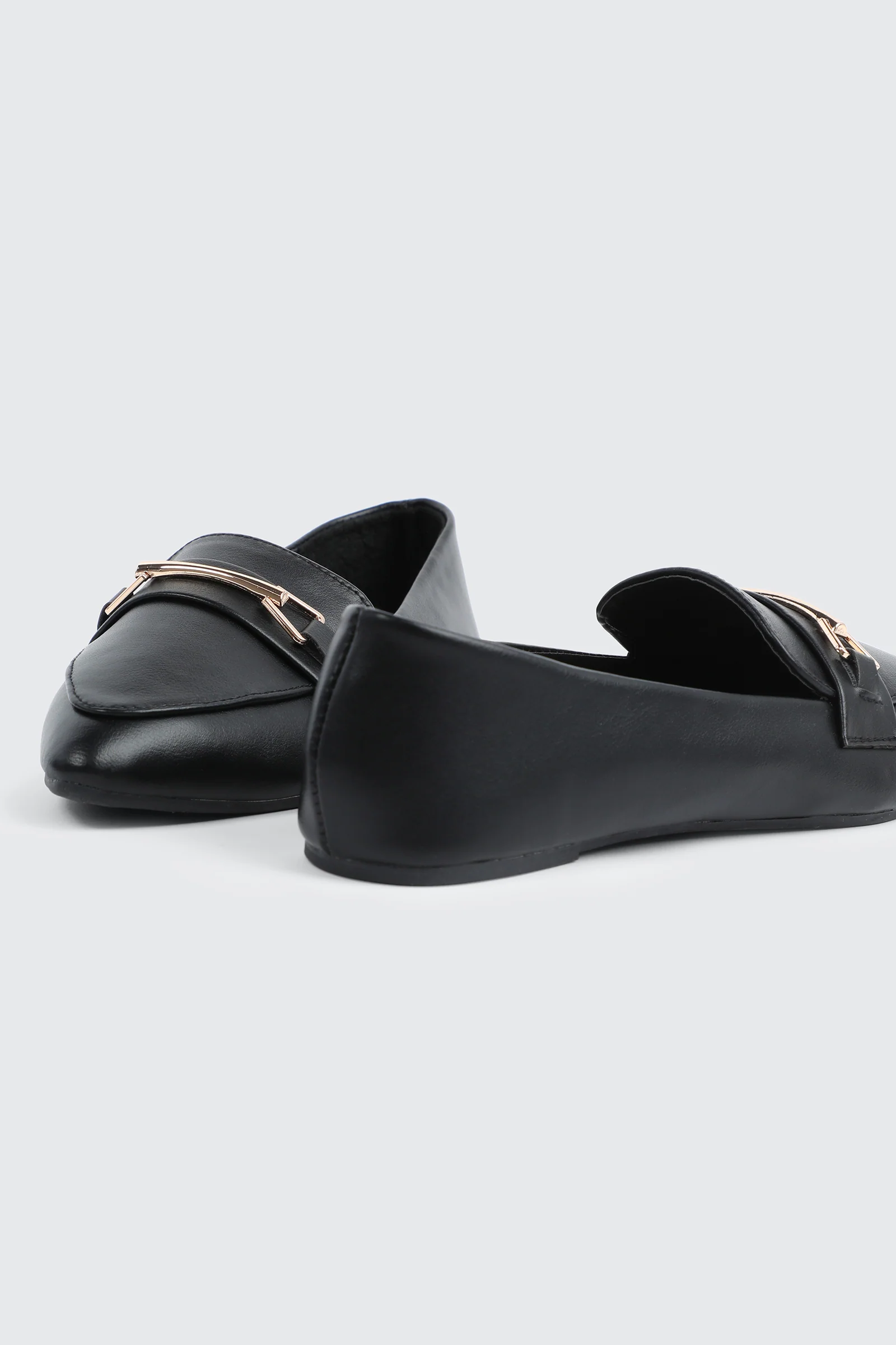 Faux Leather Pointed Toe Loafers - Image 3