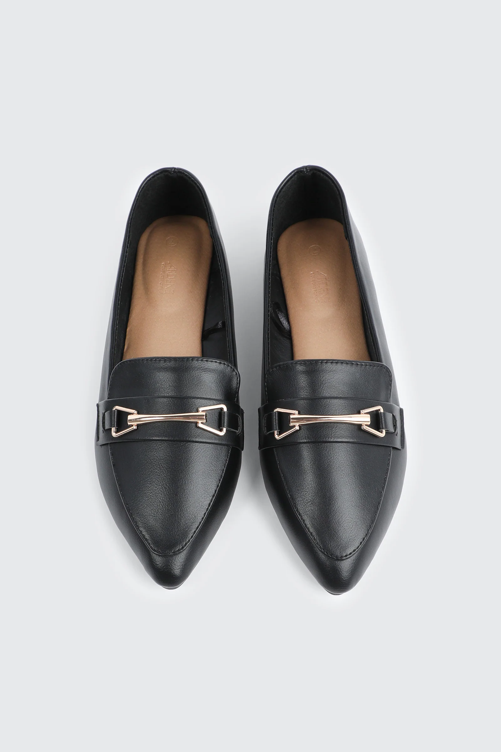 Faux Leather Pointed Toe Loafers - Image 4