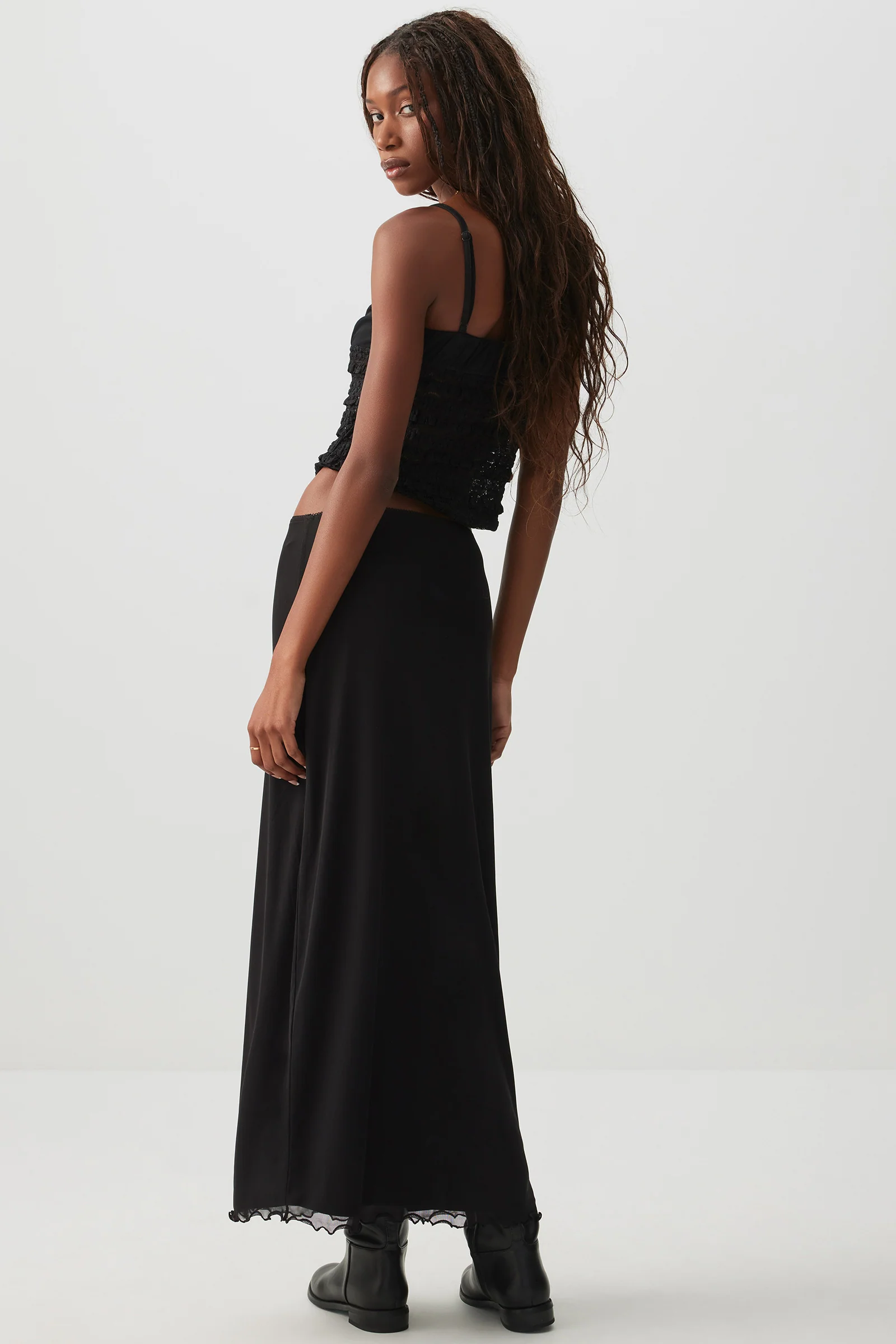 Mesh Maxi Skirt - Image 4