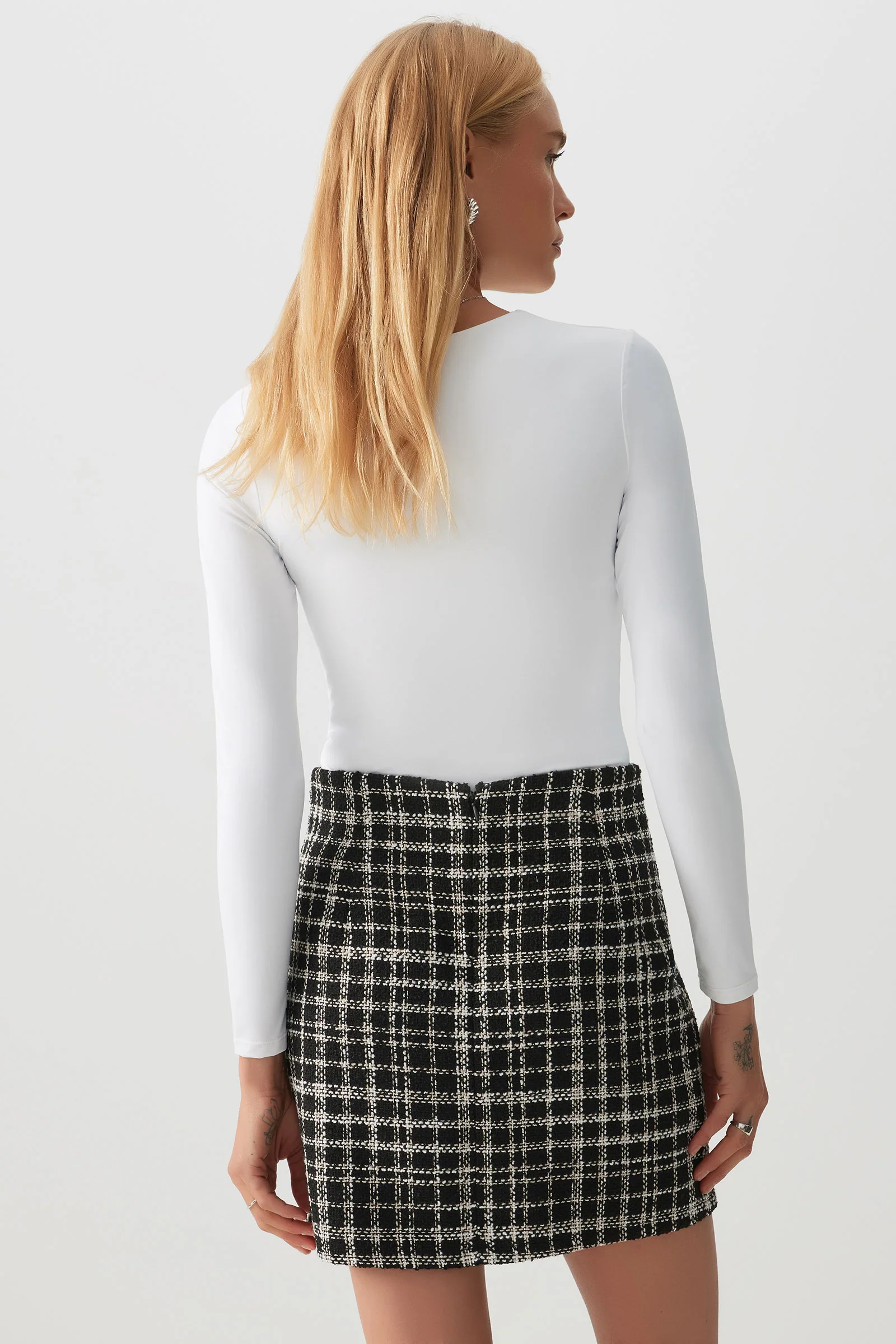 Mini Tweed Skirt - Image 4