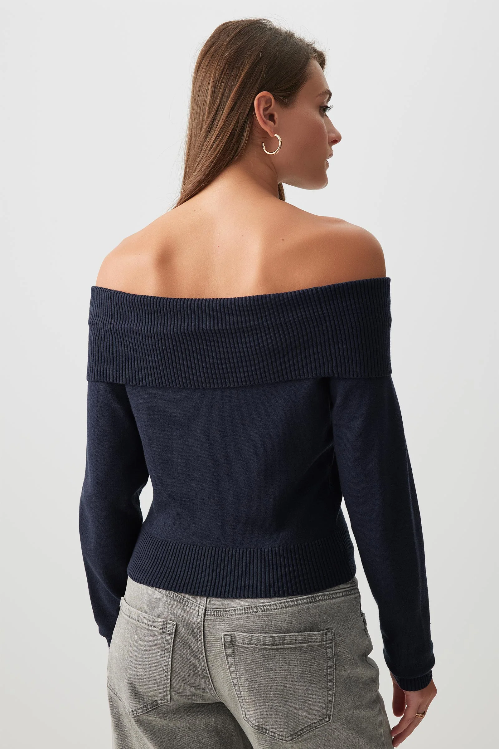 Off Shoulder Sweater - Image 4