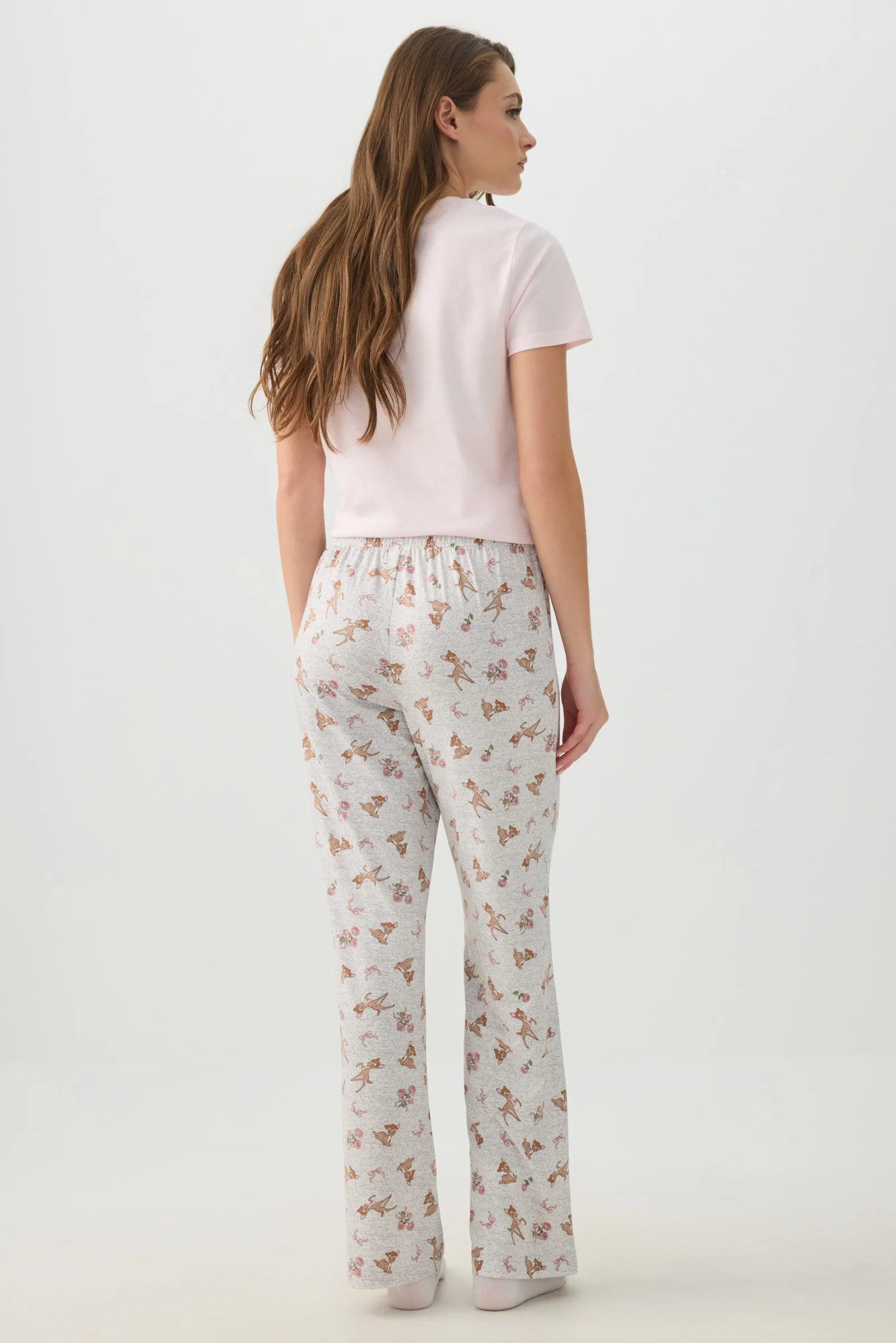 Printed Straight Leg PJ Pants - Image 4