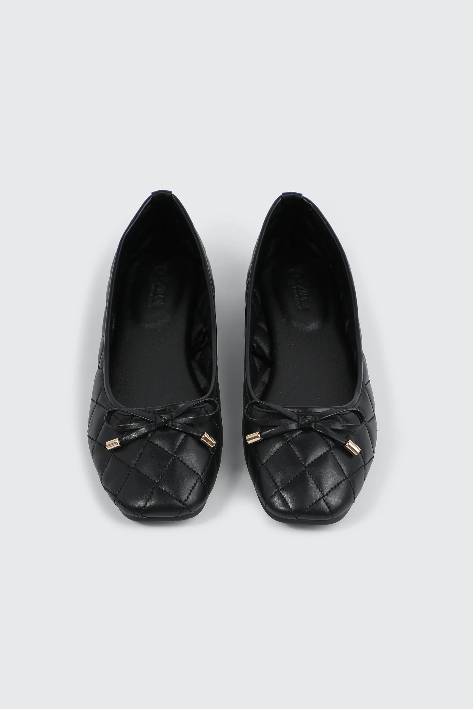 Quilted Square Toe Ballet Flats - Image 4