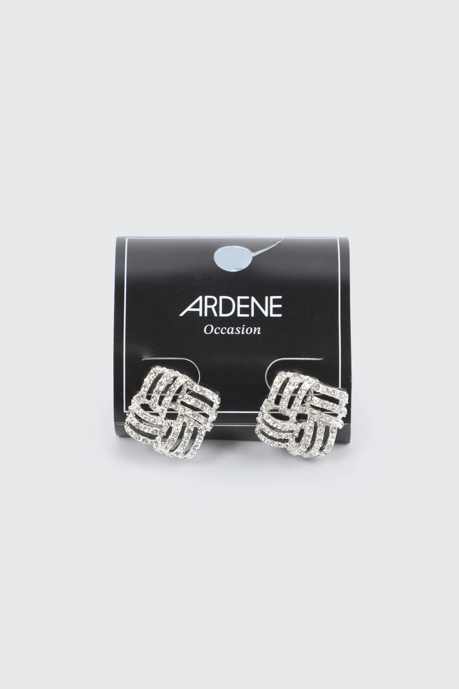 Rhinestone Square Earrings - Image 3