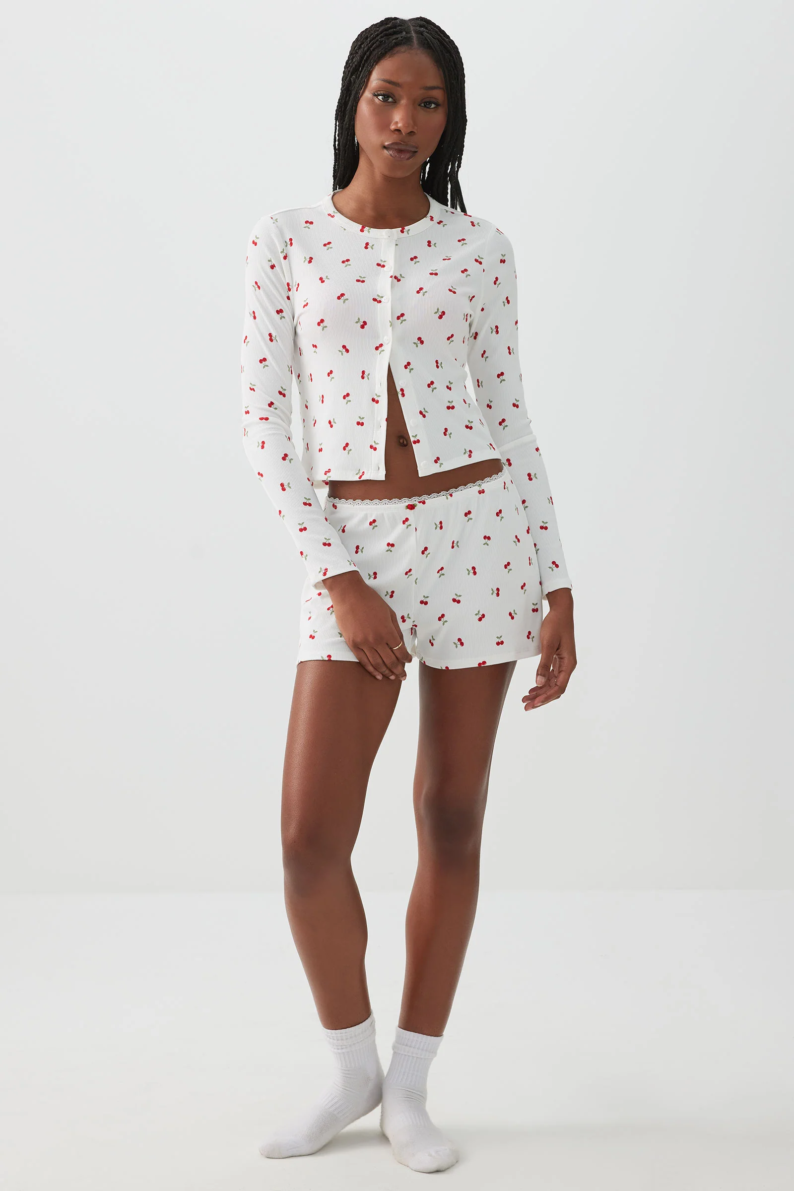 Rib Lounge Cardigan - Image 3