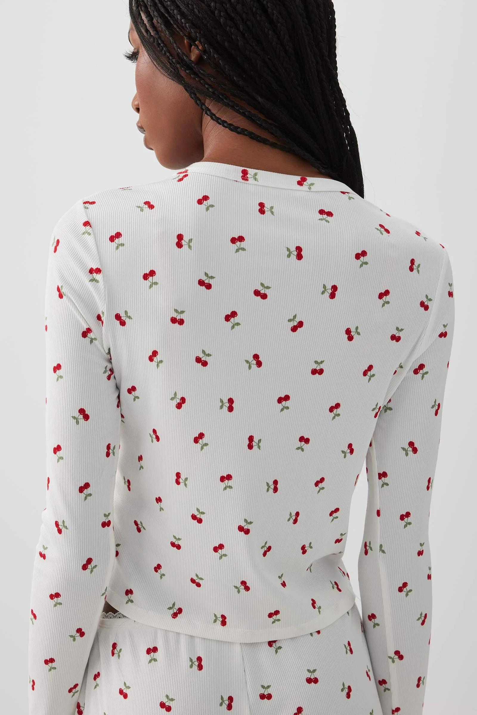 Rib Lounge Cardigan - Image 4