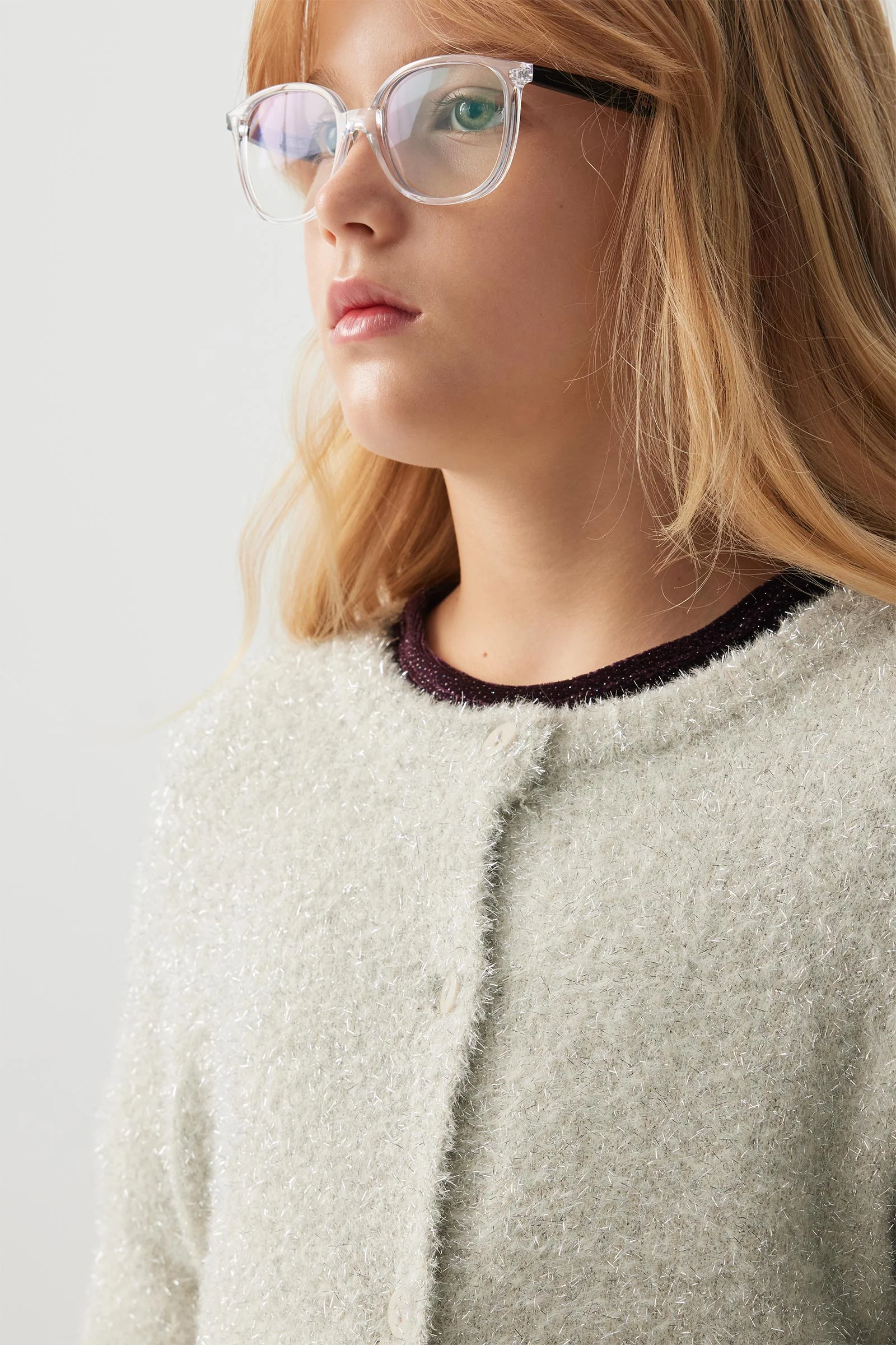 Shiny Fuzzy Cardigan - Image 3