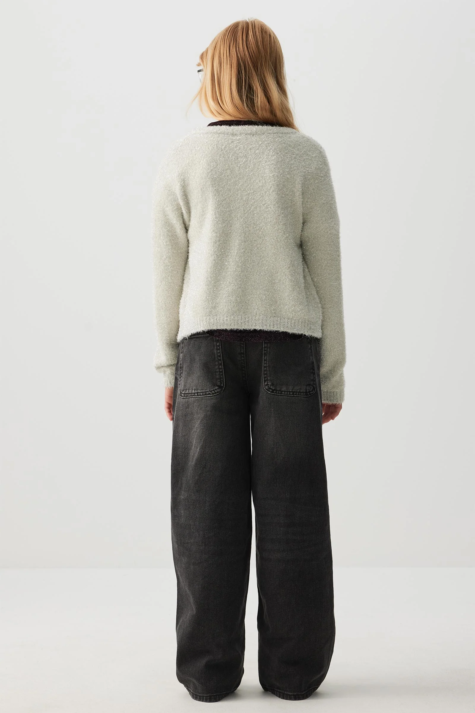 Shiny Fuzzy Cardigan - Image 4