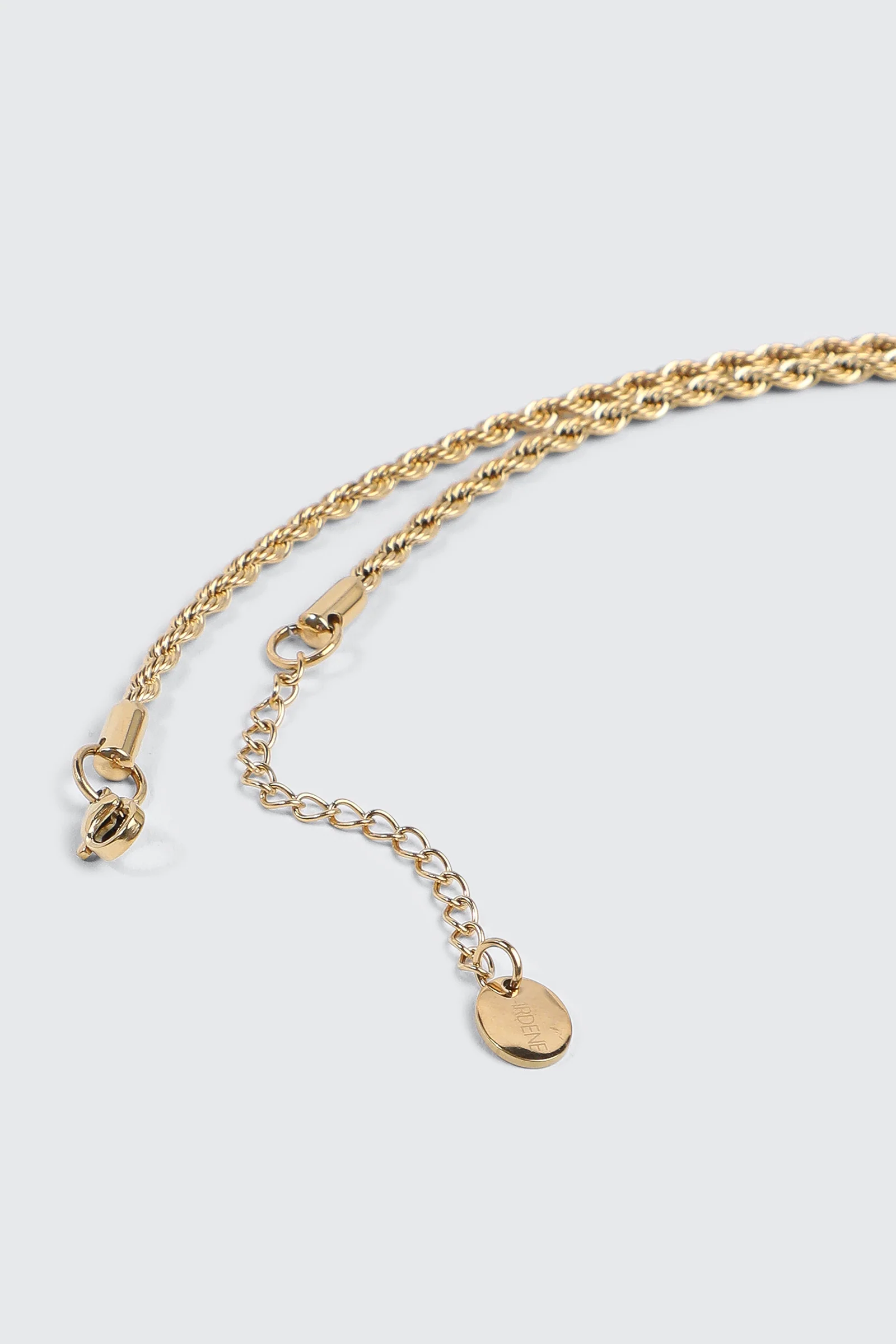 Stainless Steel Twist Chain Necklace - Image 3