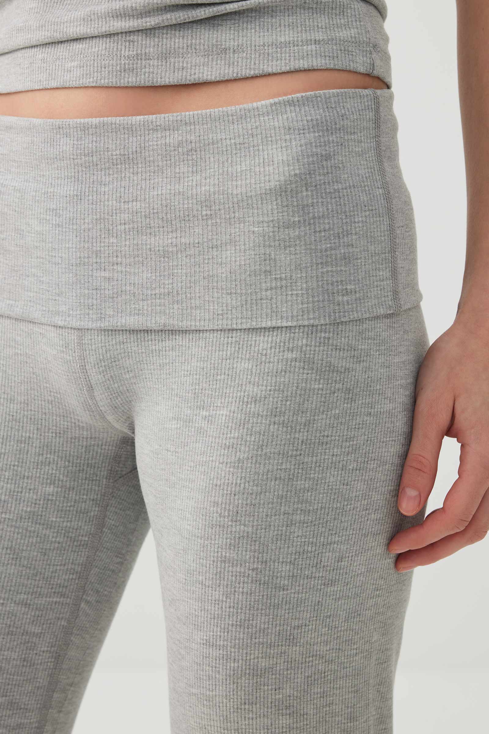 Stretch Rib Flare Leggings - Image 3