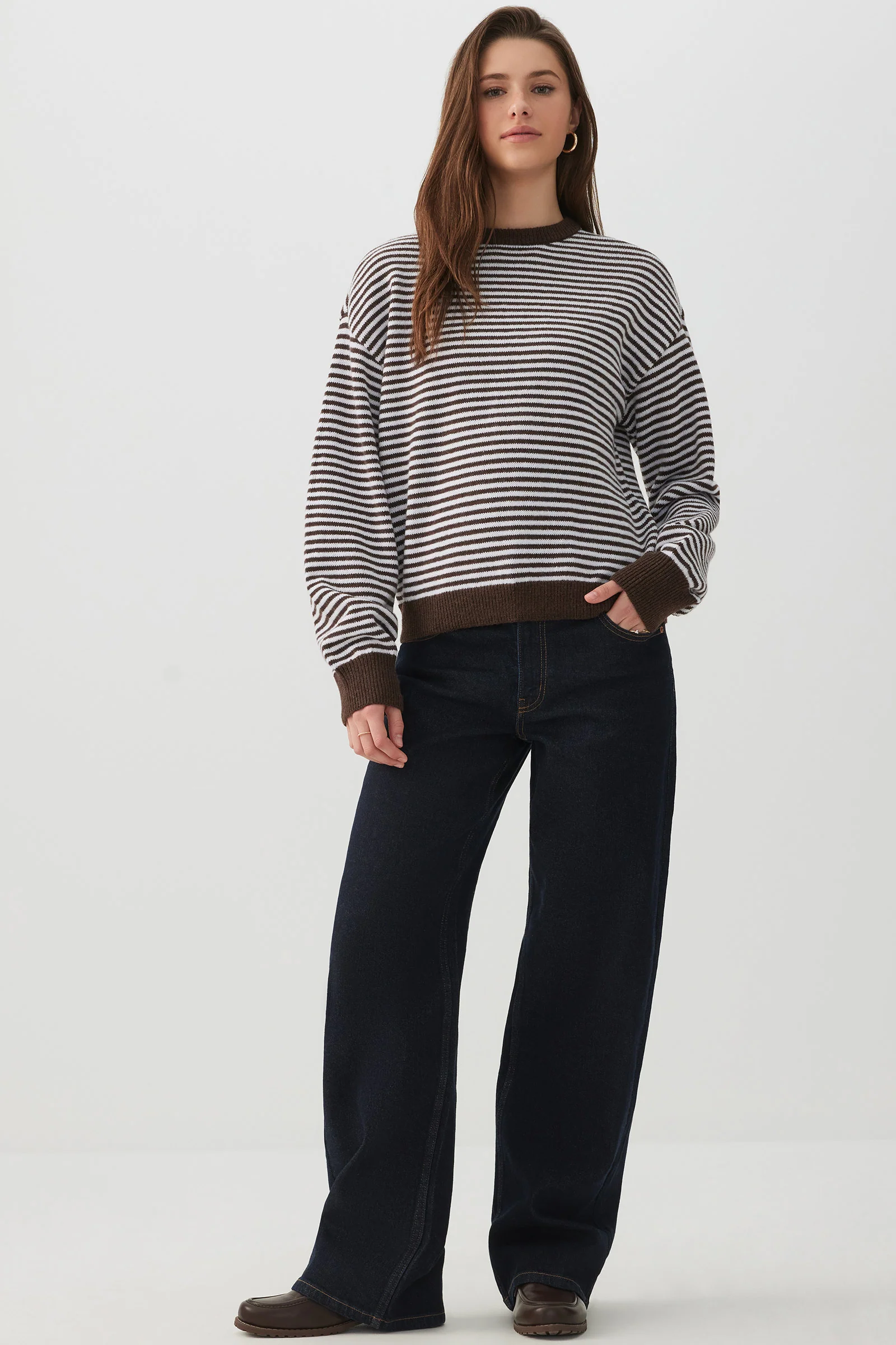 Striped Crew Neck Sweater - Image 3