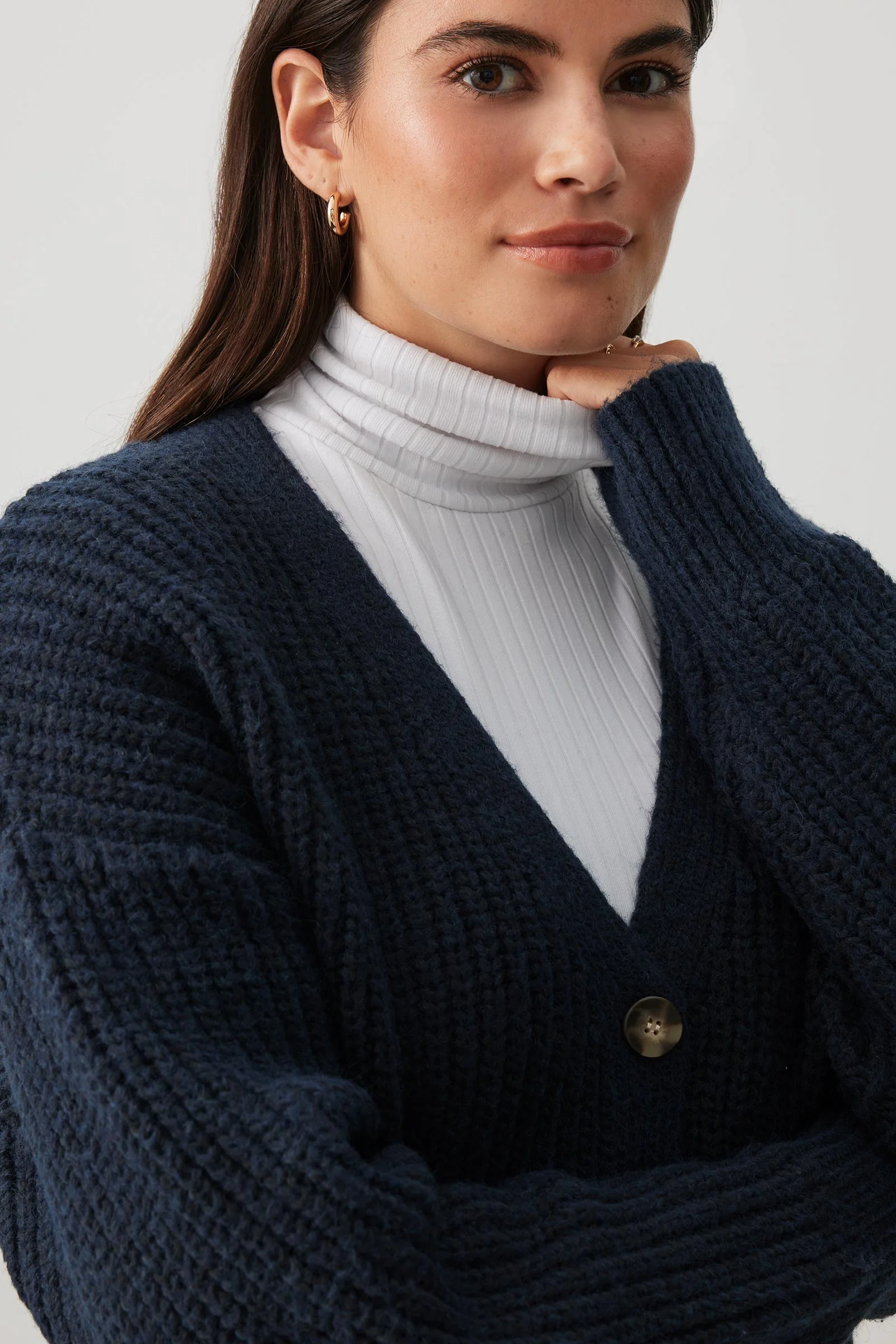 Super Soft Rib Turtleneck Top - Image 3