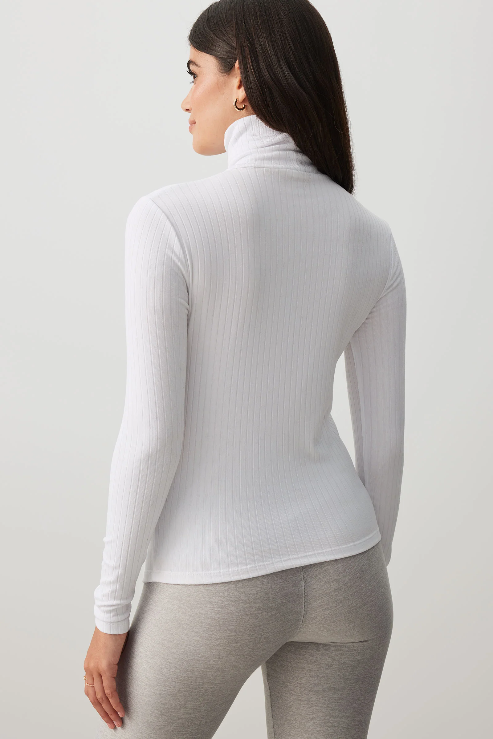 Super Soft Rib Turtleneck Top - Image 4