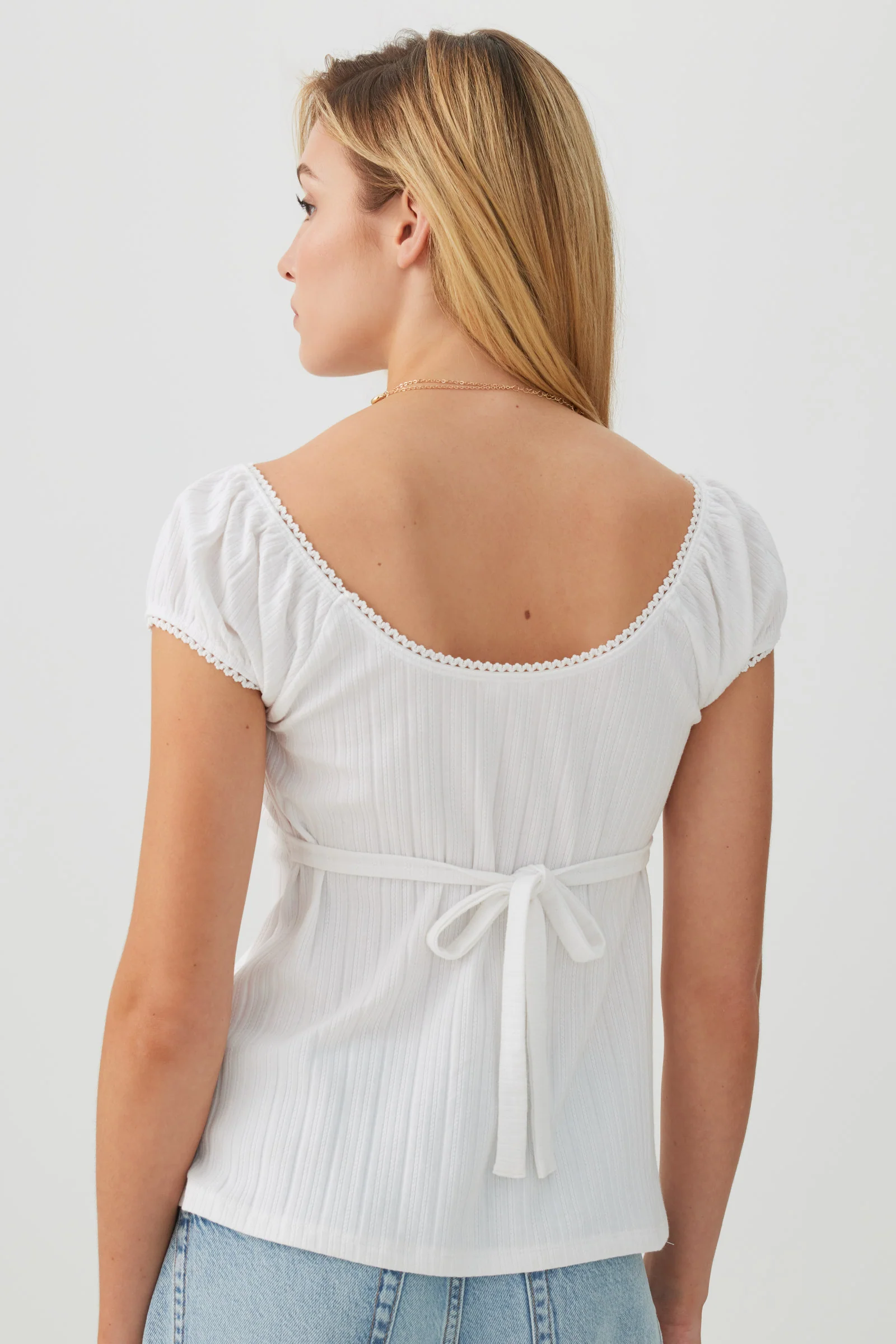 Textured A-Line Knit Top - Image 4